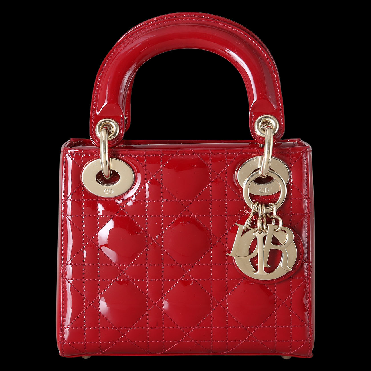 CHRISTIAN DIOR(USED)크리스찬디올 레이디디올 페이던트 미니백